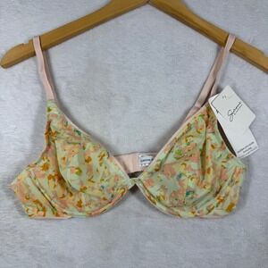 Simone Perele Charlotte Triangle Underwire Bra Terrazzo Print 34C 1B5350 NEW